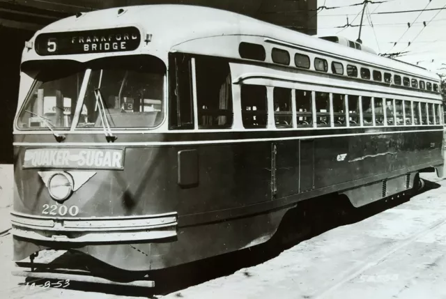 1953 * PRT * PTC * SEPTA * Frankford Bridge * sucre quaker * photo chariot