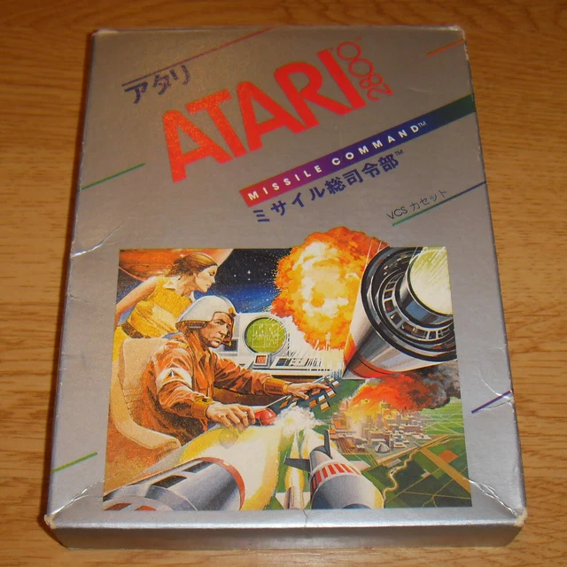 Atari 2600 - Jeu Missile Command Avec Sa Boîte D'origine, état Correct Pour Collection