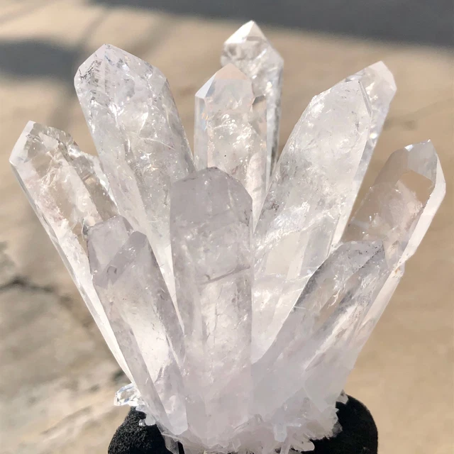 437g  New Find White Clear Quartz Crystal Cluster Mineral Specimen Healing