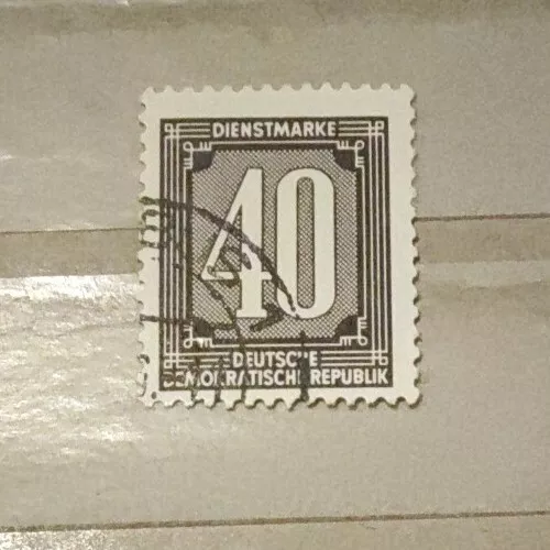 DDR Briefmarke 1956 Dienstmarke 40er Verwaltungspost