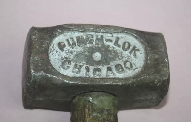 Primitive  Punch-Lok Chicago Blacksmith Sledge Hammer Tool Forging Cast Iron