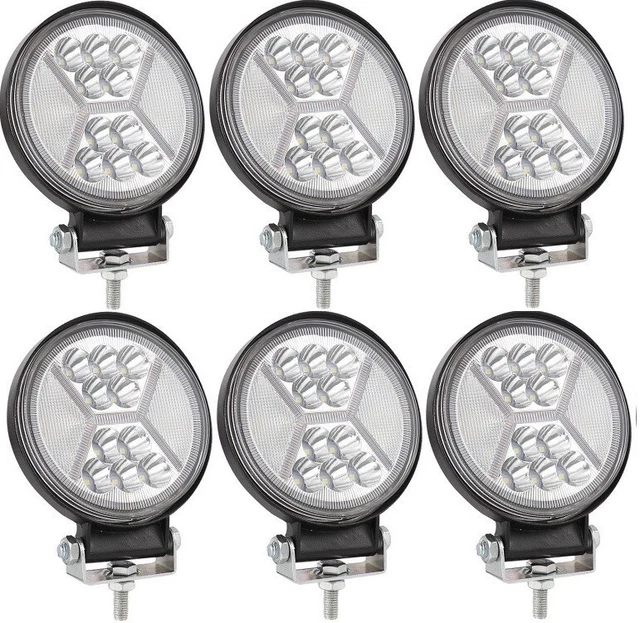 6x 117W LED Arbeitsscheinwerfer Scheinwerfer Flutlicht Offroad JEEP Beleuchtung