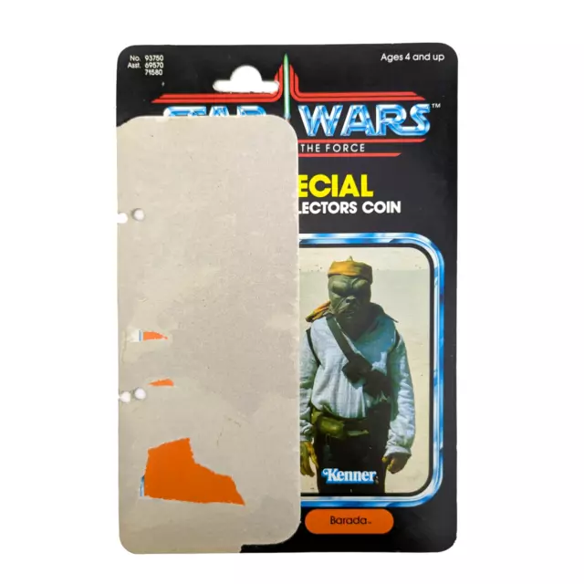 Star Wars Vintage 1984 Kenner POTF Barada Last 17 92-Back Cardback