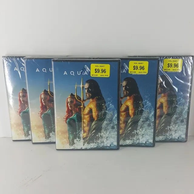 Aquaman (DVD, 2018, Canadian) - Lot Of 5 New Sealed