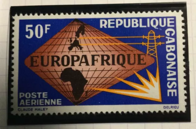 TIMBRE du GABON N°38  Poste aérienne  Neuf année 1965