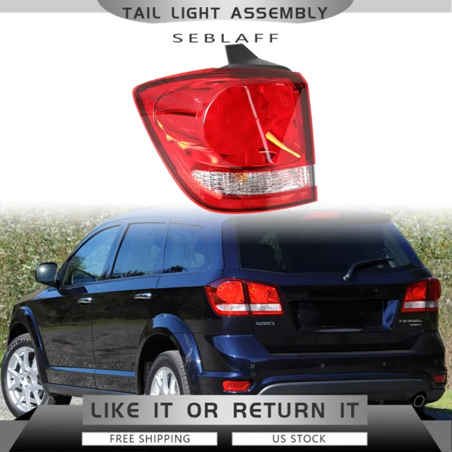 Left Driver Outer LED Tail Light Fit For 2011-2019 Dodge Journey Rear Brake Lamp