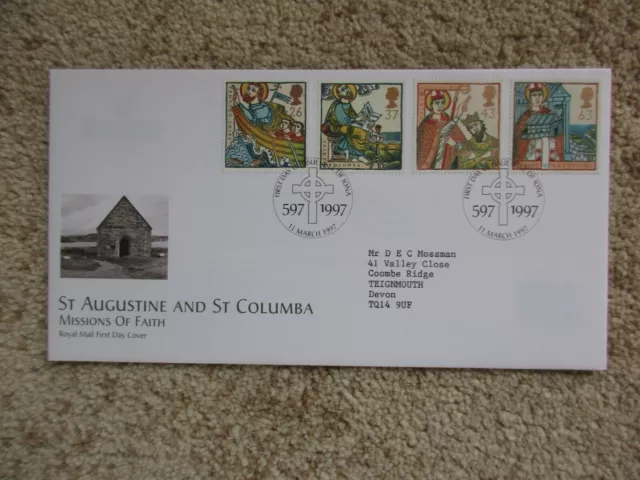 1997 Missions Of Faith Gpo First Day Cover, Isle Of Iona Special H/S