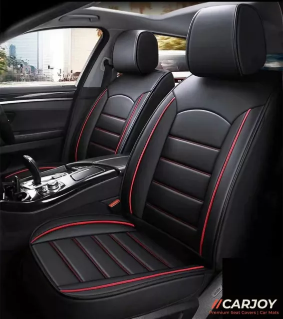 Red stripe Leather Like Car Seat Cover For Nissan X-trail Pulsar Qashqai Navara