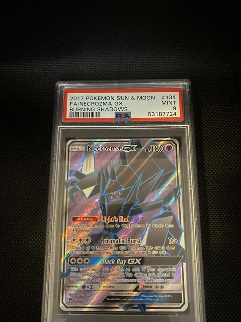 Pokemon Necrozma GX 134/147 Burning Shadows PSA 9 Mint