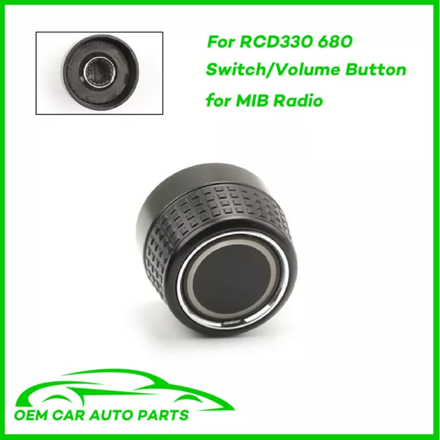 For VW RCD330 187B 187E 187F 187G 5614 680 Car Radio Knob Button Turn Knob Right