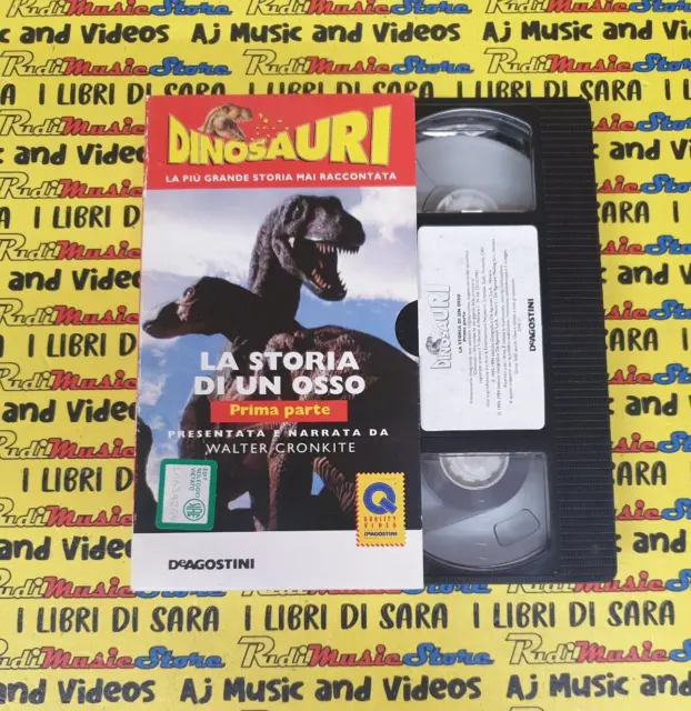 VHS film cartonata LA STORIA DI UN OSSO prima parte 1994 DINOSAURI STORIA (F107)