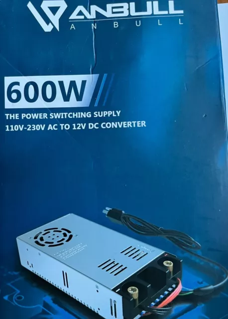 ANBULL 600W SMPS 110-230V AC to 12V DC Converter Power Supply Switch Transformer