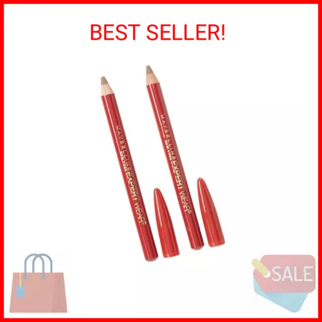 Maybelline New York Expert Wear Twin Brow and Eye Pencils, 104 Light Brown, 2 Co