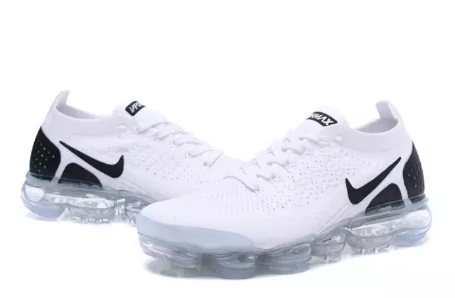 Nike Air VaporMax Flyknit 2 White and black Men's Air Cushion Trainers