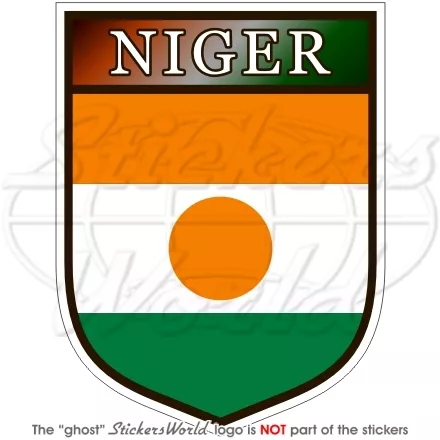 NIGER Republik Nigrische Schild AFRIKA Vinyl Sticker Aufkleber 100mm