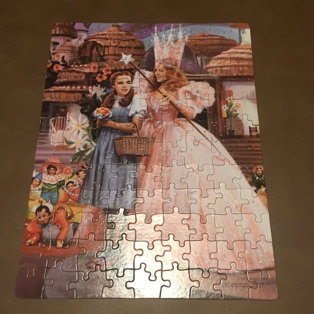 VINTAGE WIZARD OF Oz 100 Piece Golden Jigsaw Puzzle, Dorothy and Glenda
