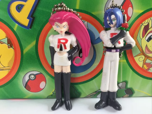 Pokemon JAMES JESSIE set keychain TEAM ROCKET clip figure toy USA Seller (plush)