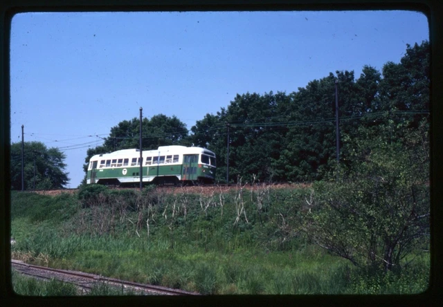 Trolley Slide - Boston MBTA #3322 PCC Streetcar 1981 Mattapan Ashmont Line