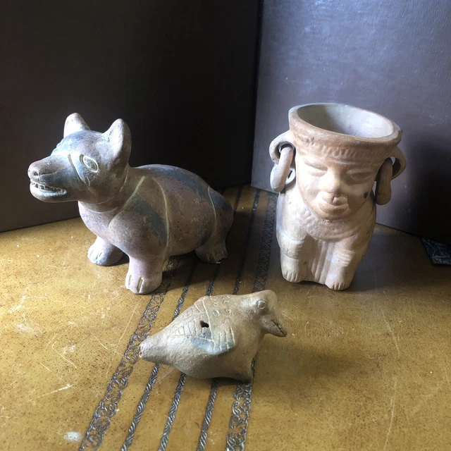 3 Vintage Pre-Colombian? Statues