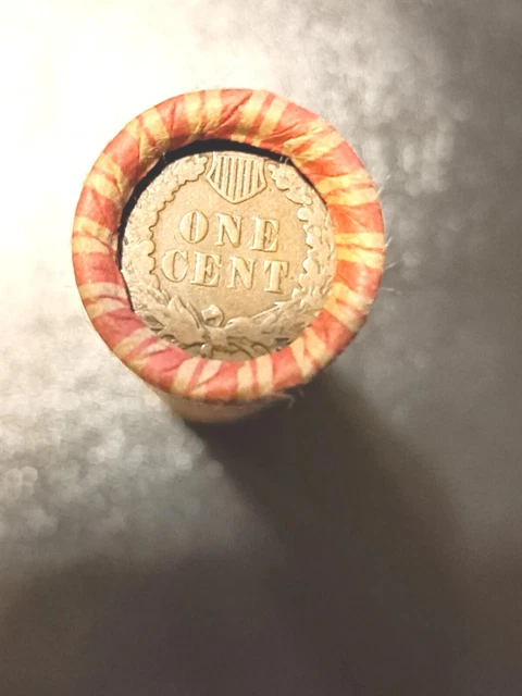 Wheat Cent Roll / Wheat Penny Roll 1909-1958 With BU / indian Head Penny end!! 3