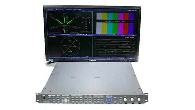 Harris Videotek VTM-4100 PKG Waveform Monitor Opt 40-U SD/HD A3-OPT-2