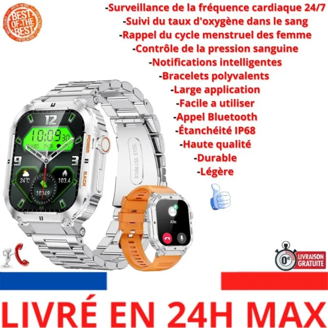 NONGAMX MONTRE CONNECTÉE Homme Repondre Appel - Smartwatch Sport 2,0  Android iOS EUR 69,90 - PicClick FR