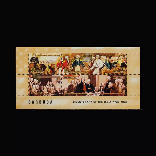 Barbuda, Sc #237d, MNH, 1976, S/S, Bicentennial, RDD-9