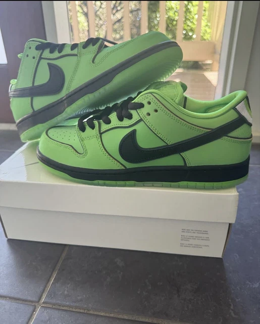 NIKE SB DUNK Low Pro Powerpuff Girls Buttercup Green UK8 Next Day Delivery EUR 209,73 PicClick FR
