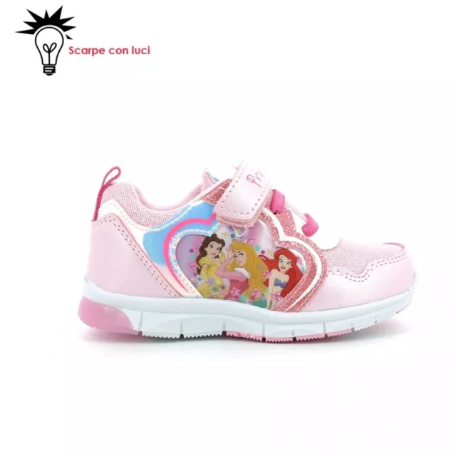 Scarpa Sport con luci Principesse Disney