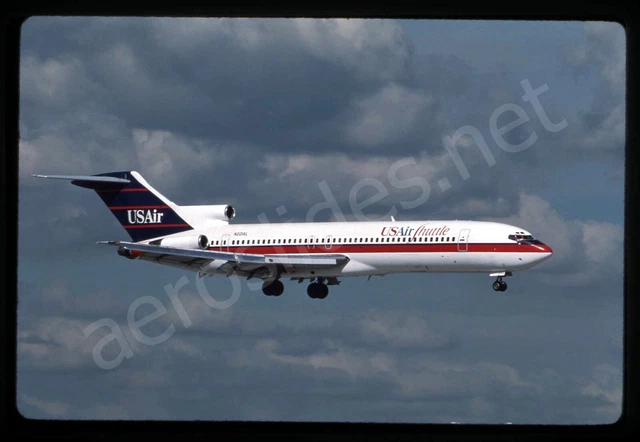 US Air Boeing 727-200 N221AL Feb 95 Kodachrome Aircraft Slide/Dia