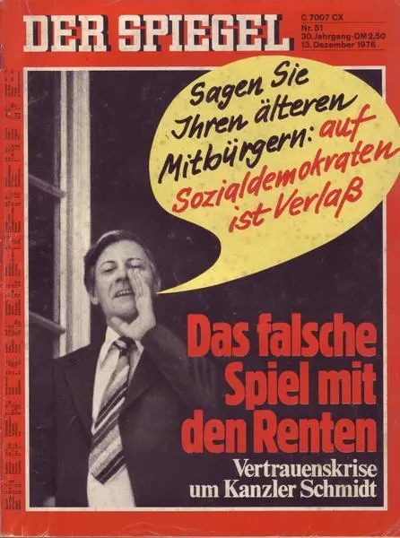 Der Spiegel Nr. 51/1976 13.12.1976 Das falsche Spiel mit den Renten