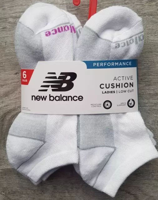 New Balance Aktivkissen tief geschnittene Damensocken 6er-Pack Größe 4 - 10