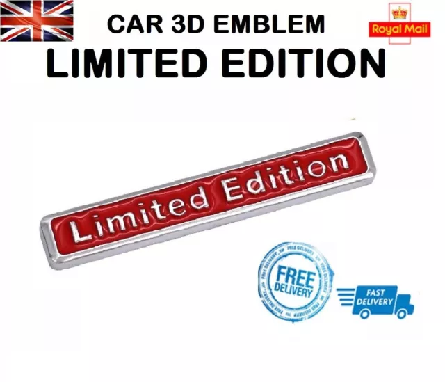 Fit Ford Limited Edition Metal Badge Car 3D Trunk Rear Side Fender Decal Emblem