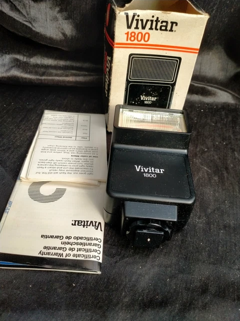 Vintage Vivitar 1800 Appareil Photo Flash Emballé En Pièces Réparation Condition