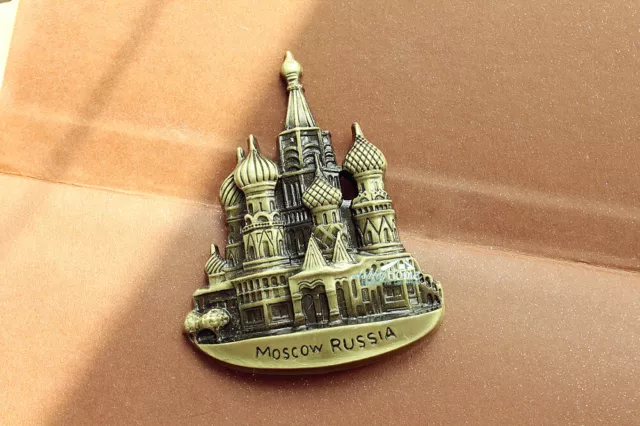 Russia Moscow Tourism Travel Souvenir 3D Metal Fridge Magnet Craft GIFT IDEA 2