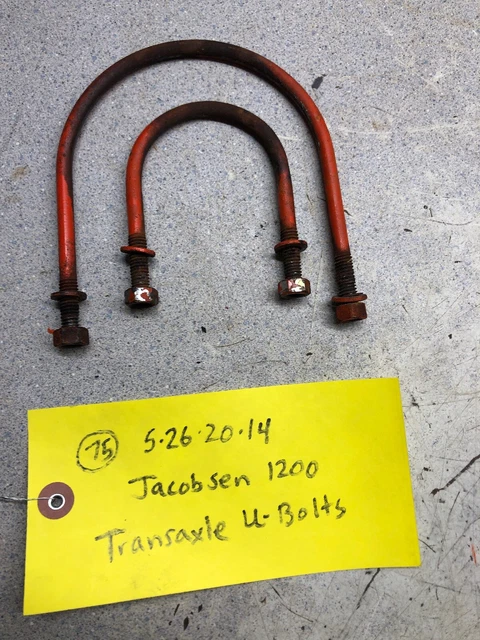 1966 Jacobsen 1200 Chief O Matic Tractor Transaxle U-bolts