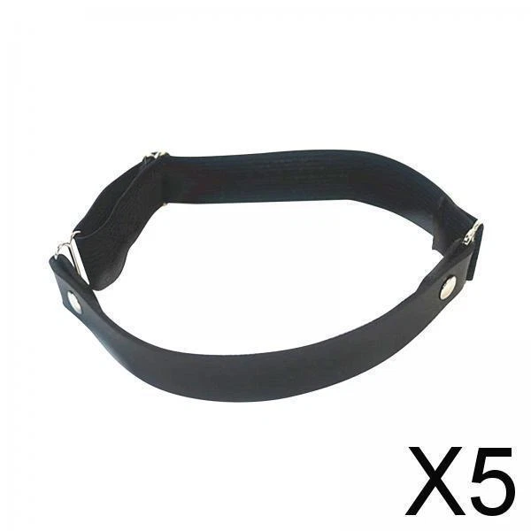 Lot De 2 Jarretières Noires Réglables En Cuir PU – Style Punk Gothique Avec Anneaux – Parfait Cosplay, Halloween & Rave