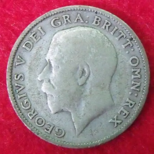 1924 GEORGE V SILVER SIXPENCE  ( 50% Silver )  British 6d Coin.   264