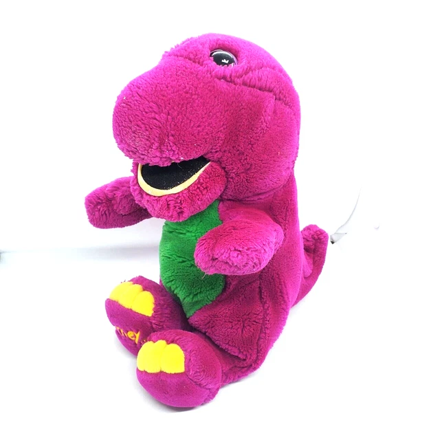 VINTAGE 1992 Hasbro Playskool Barney Purple Dinosaur Talking Toy 14