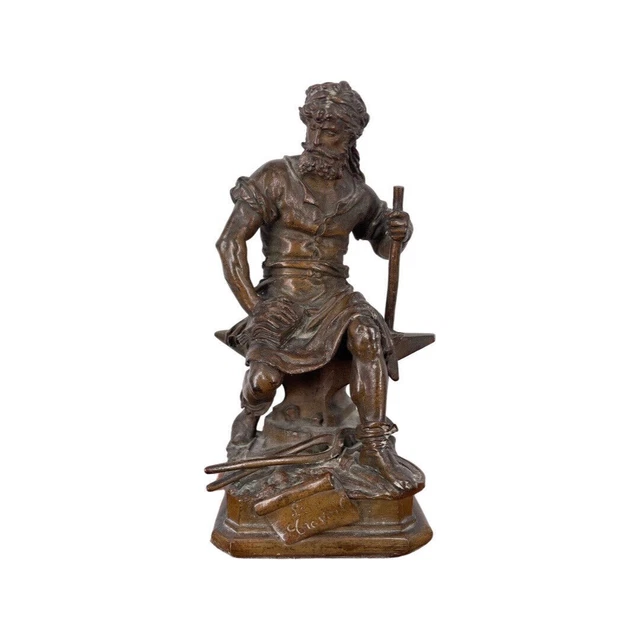 Inkwell Mármol y Bronce Charles Auguste Lebourg Siglo XIX 2