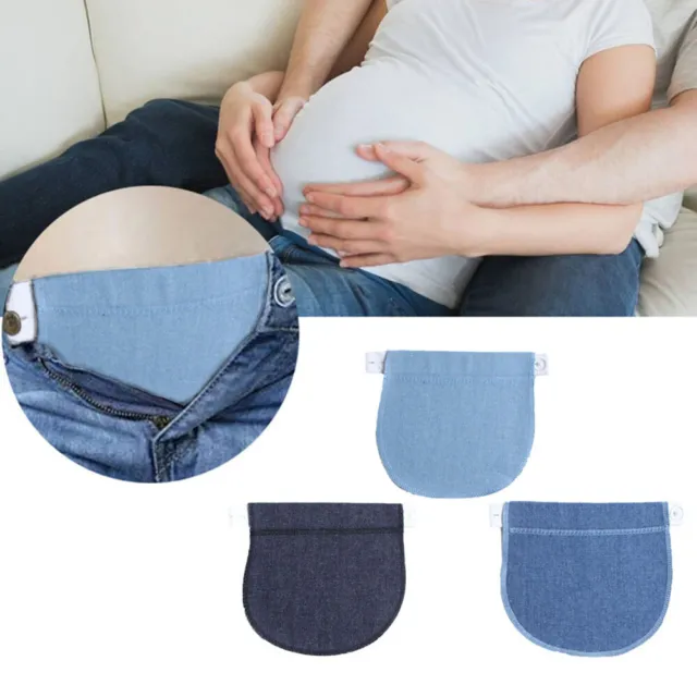 ELASTIC PREGNANCY MATERNITY Adjustable Waist Jeans Pants Belt