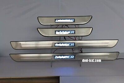 Stainless LED Light Auto Door Sill Plate Cover Scuff Trim for Mitsubishi Lancer