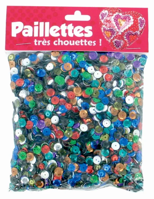 Sequin Round Curved Multicolored 0,6 CM 100 G