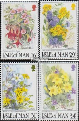 gb - Île de man 344-347 (complète.Edition.) timbres prémier jour 1987 de fleurs