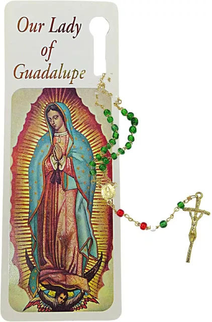 Our Lady of Guadalupe Bookmark with Rosary Gift Set, Bilingual Book Page Holder