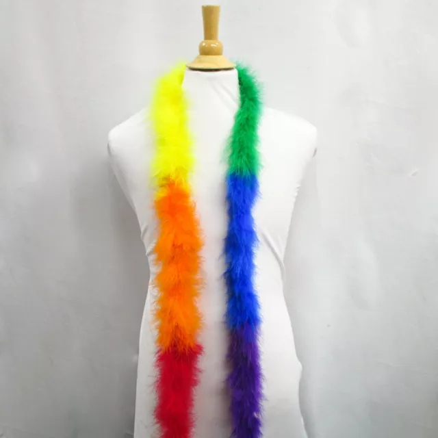 Perial Co Colorful Marabou Feather Boa 72" for DIY Craft Costume Party Dance