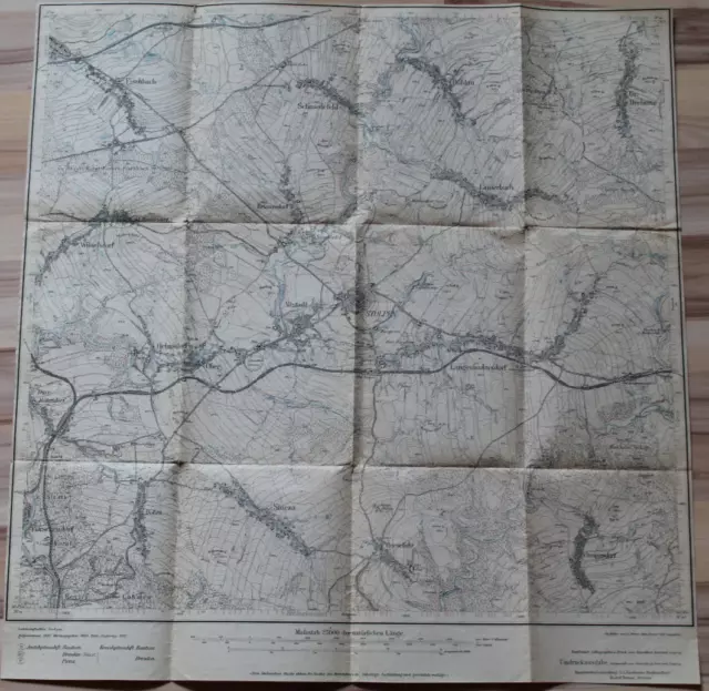 Meßtischblatt STOLPEN (1:25000/1921)