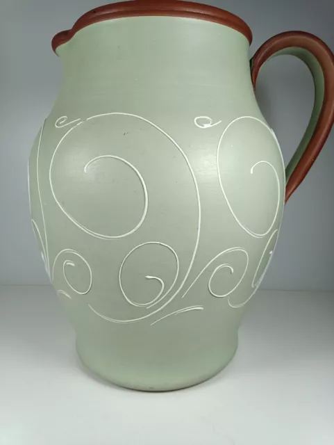 Denby Ferndale sage green jug extra large 32cm