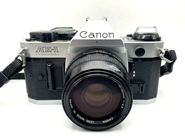Appareil Photo Canon AE-1 Program – 35 Mm – Objectif FD 50mm F/1.4 SSC – Noir – Japon