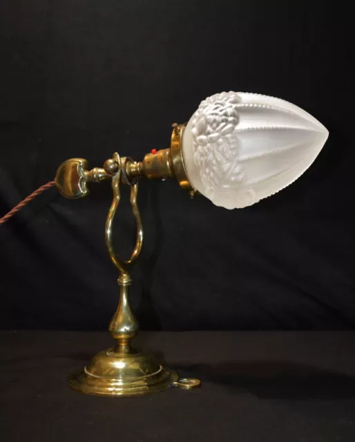 Vintage Edwardian Railway carriage Pullman articulated table lamp wall light 2